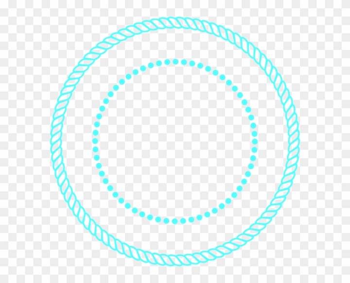 Free: Blue Rope Circle Frame Clip Art - Circle Rope Frame Vector