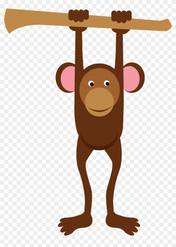 upside down hanging monkey clipart
