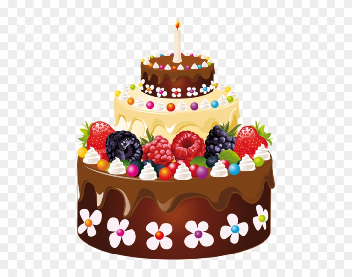 1st Birthday Cake Png - Cartoon Birthday Cakes For Girls - Free Transparent  PNG Download - PNGkey