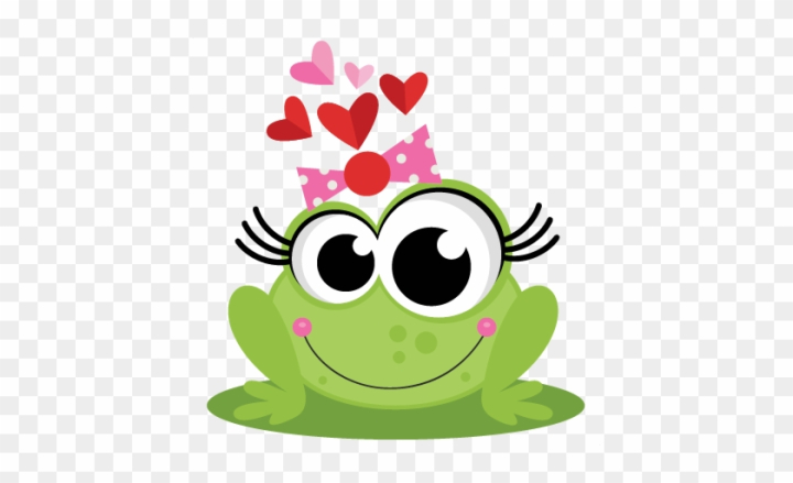 Free: Frog In Love Svg Scrapbook Cut File Cute Clipart Files - Cute Girl Frog  Cartoon 