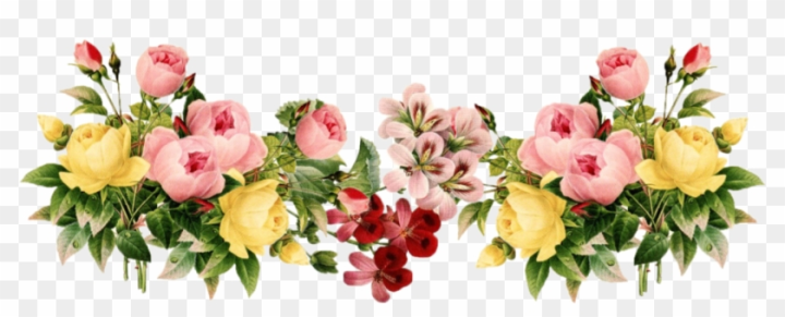 Flores decorativas png imágenes