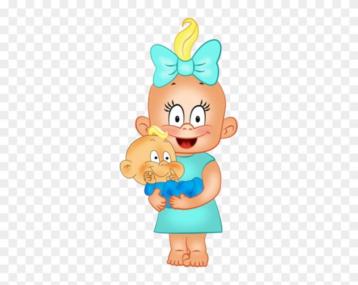Free: Funny Baby Cartoon Clip Art Images Are On A Transparent - Mother Baby Daughter  Cartoon 