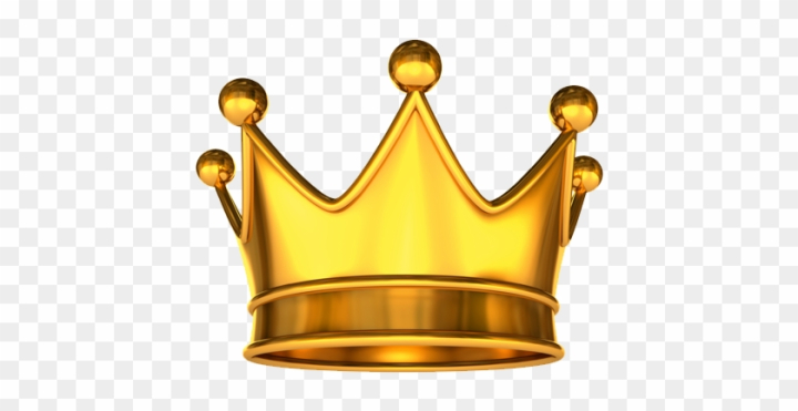 Gold metal great king crown Royalty Free Vector Image