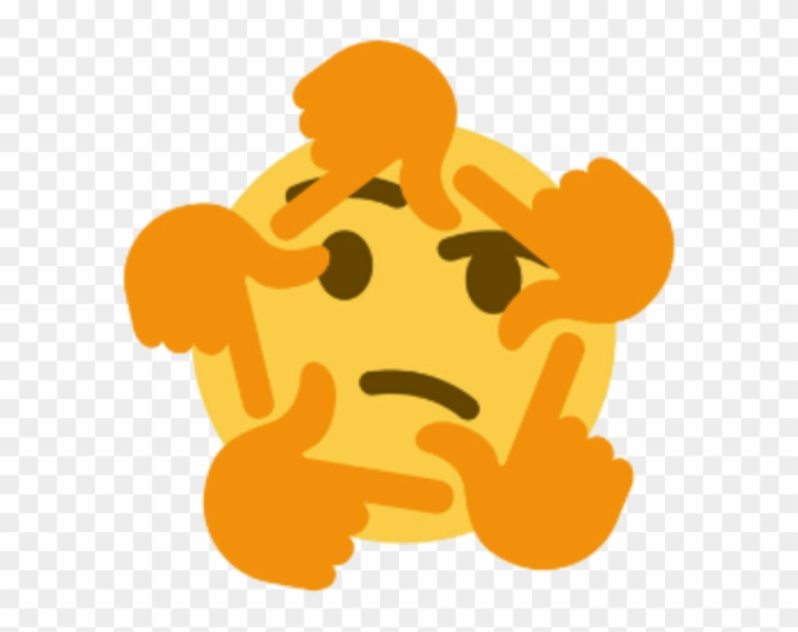 Thinking Emoji - Discord Emoji Thinking Emoji Meme Png,Upside Down
