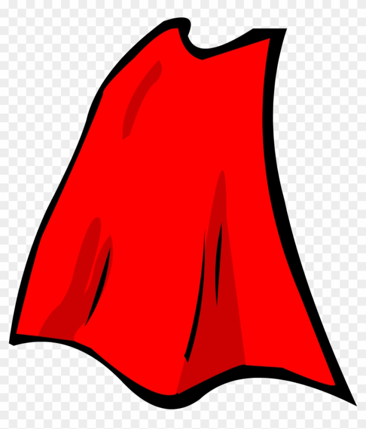 superhero cape outline