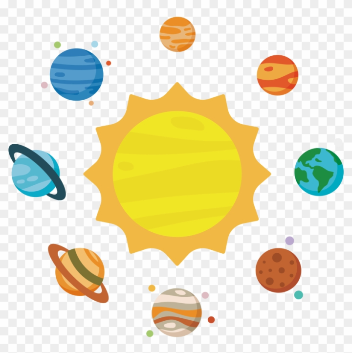 planets and sun clip art