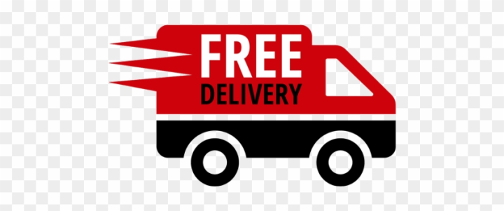 Free shipping truck on white background Royalty Free Vector