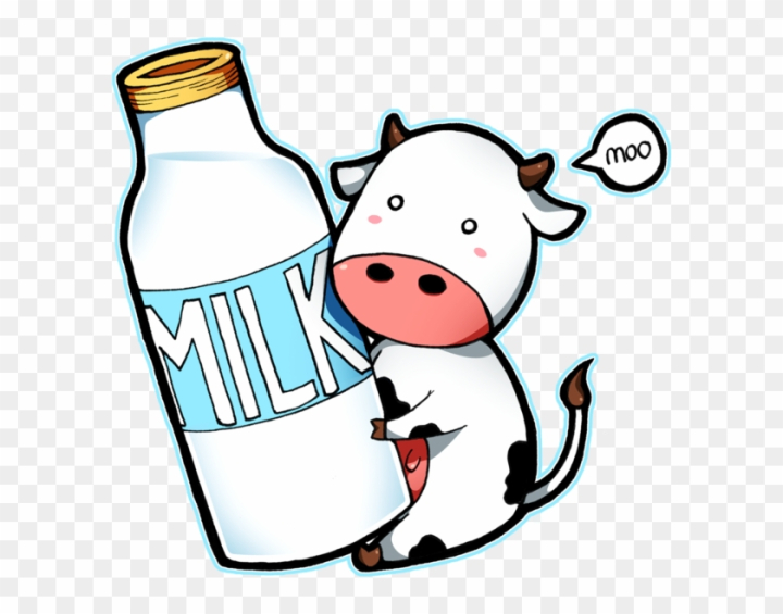 Free: Cute Chibi Cow Drawing - Cow Milk Cartoon Png 