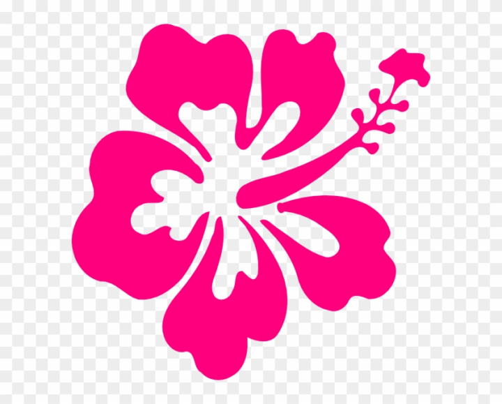 Free: Hibiscus Clip Art - Clip Art Hawaiian Flowers 