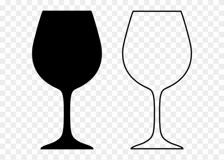 drinking glass clipart black and white