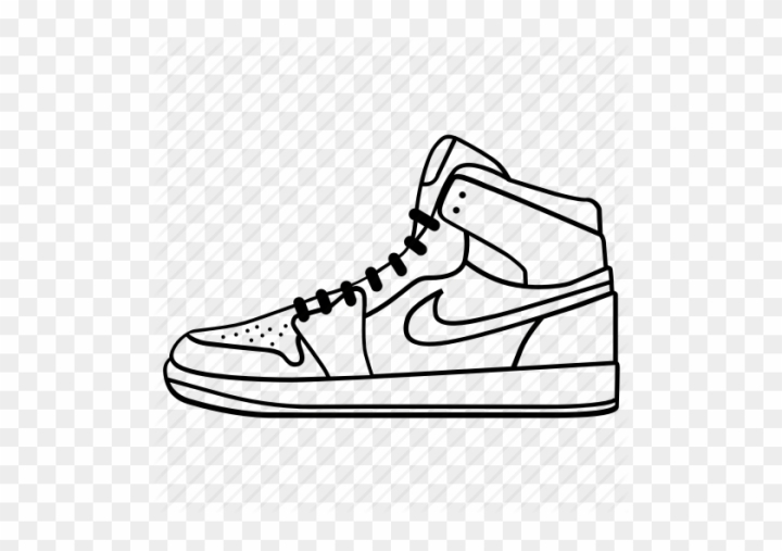 Shoes sneaker outline drawing vector, Sneakers drawn in a sketch style,  black line sneaker trainers template outline, vector Illustration. 6426783  Vector Art at Vecteezy