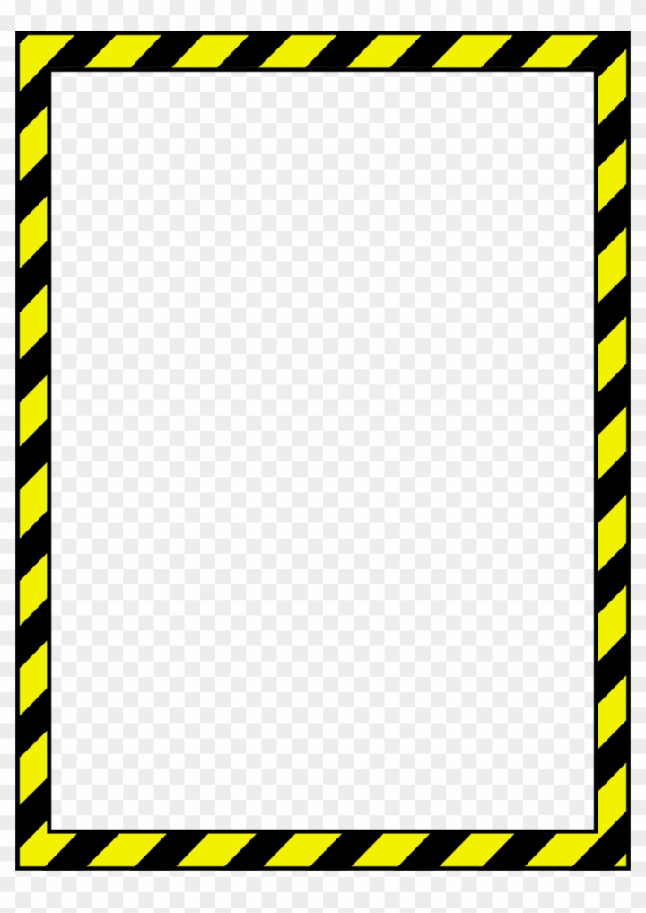 Warning Tape Frame - Openclipart