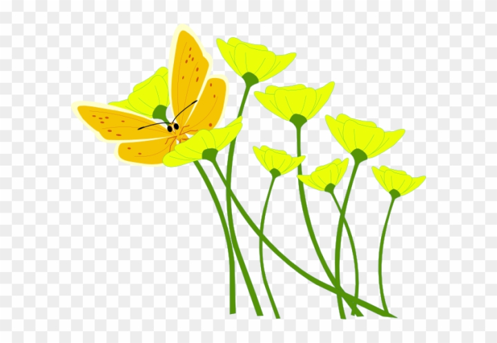 Free: Yellow Flower Clipart - Flower Spring Vector Png 