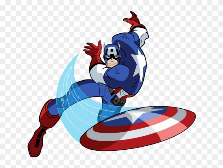 captain america superhero clipart