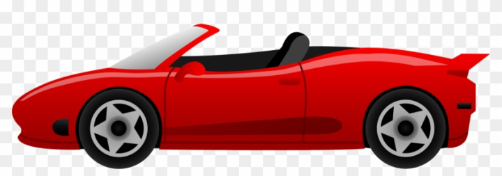 Free: Cars 2 Clip Art - Cartoon Car Side View 