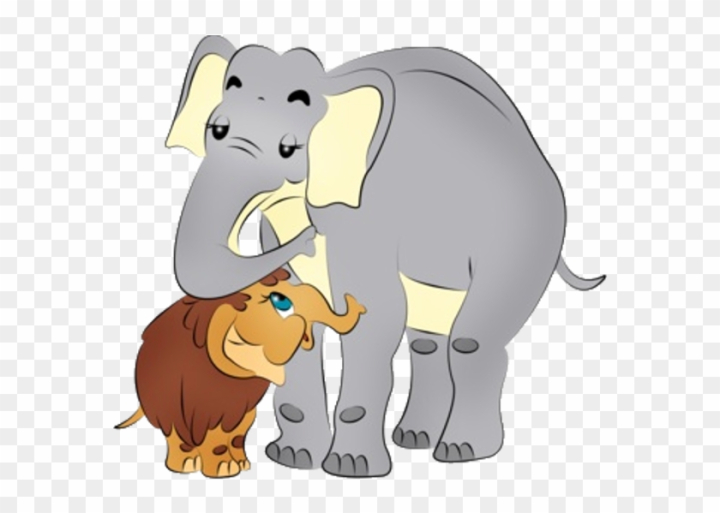 elephant baby and mom cartoon