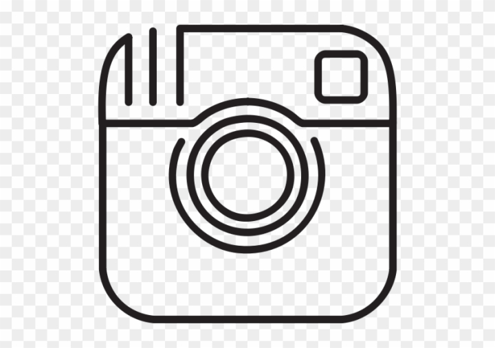 Instagram Photo Camera Logo Outline Comments - Instagram Logo - Clip Art  Library