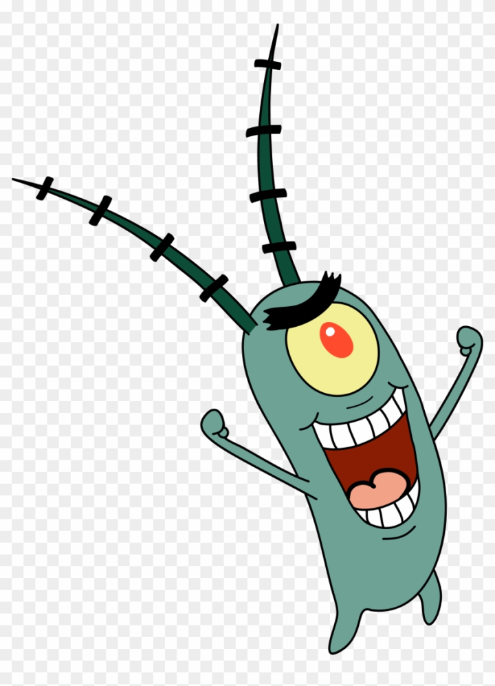Plankton Spongebob Movie Character Cartoon Illustration Stock Vector  (Royalty Free) 2322543335