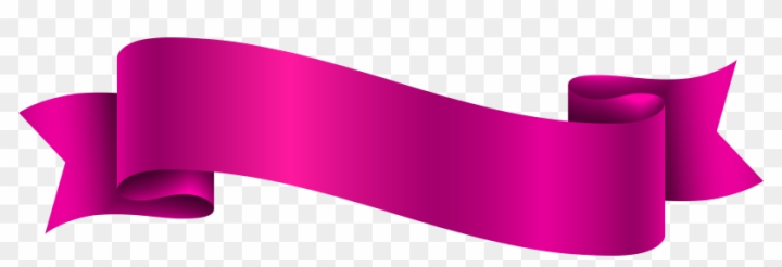 Pink Ribbon Banner PNG Images, Ribbon Clipart, Banner Clipart