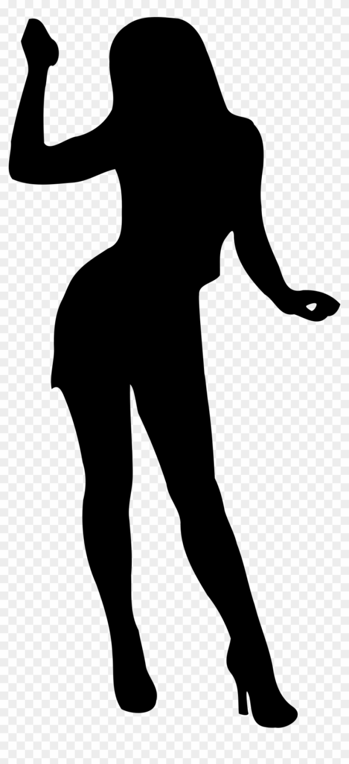 Free: Shadow Clipart Female Body - Full Body Silhouette Girl