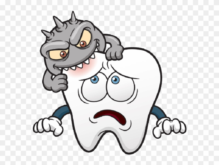 Free: Tooth Clip Art Clipartwiz - Cavity In Teeth Cartoon 