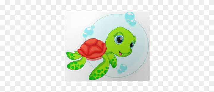 Free: Baby Sea Turtle Cartoon 