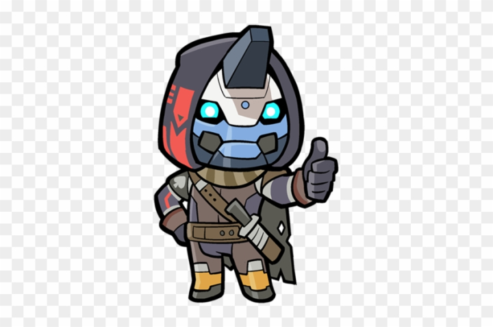 Let\'s take a look at this image to feel the cuteness and mischief of the Cayde-6 chibi image.