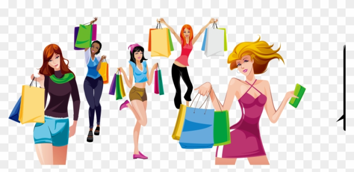 Woman Shopping Icon. Trendy Woman Shopping Logo Concept on White Stock  Vector - Illustration of pretty, lifestyle: 131192872