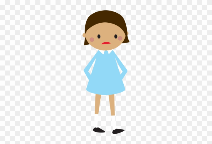 Free: The Adult Will Try To Help - Worried Girl Clipart Png 