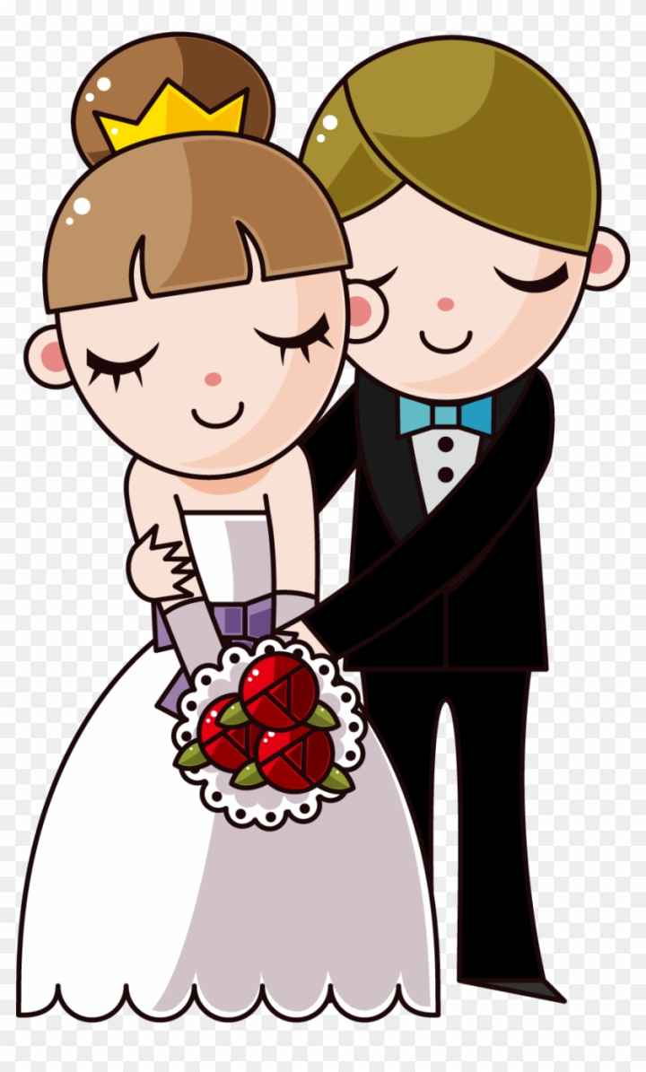 Free: Wedding Invitation Bridegroom Illustration - Cartoon Wedding Gif -  