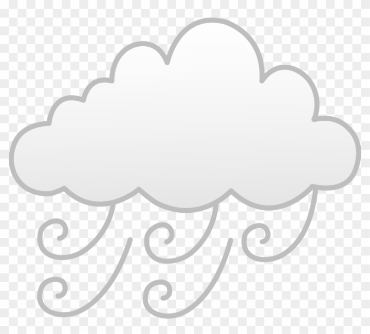 Free: Cloud Clipart Windy - Weather Symbols Windy 