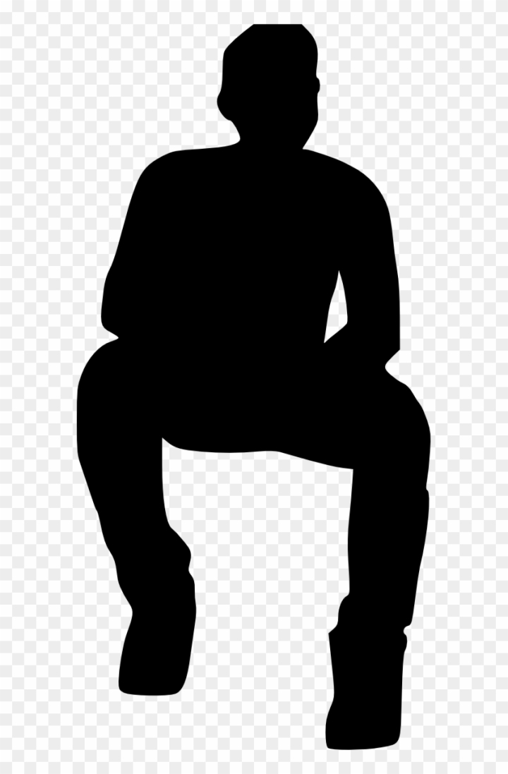 person silhouette sitting