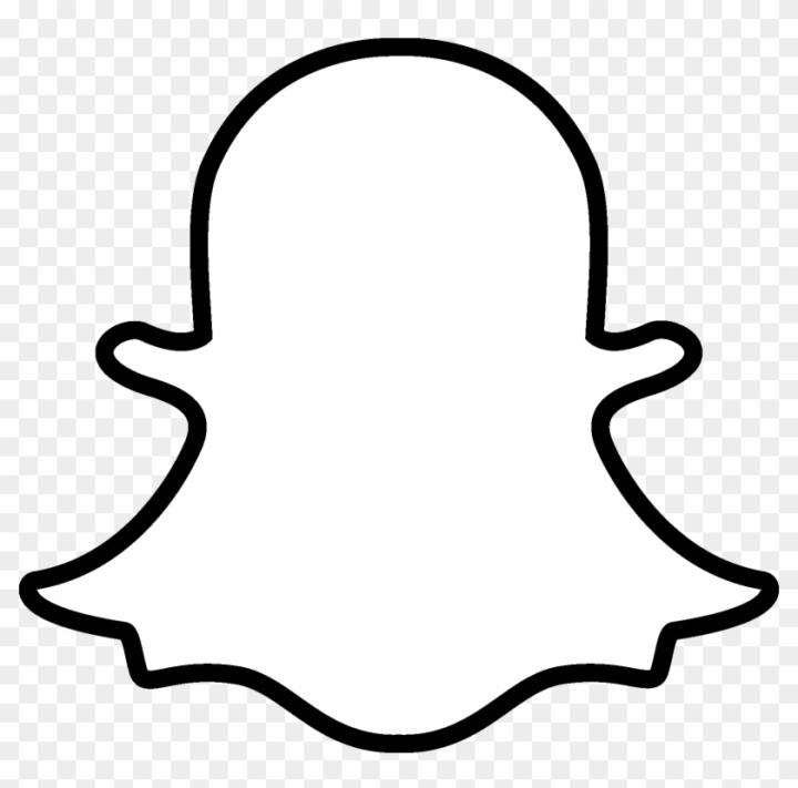 Download Custom Snapchat Sticker - Snapchat Logo Png Black PNG Image with  No Background - PNGkey.com