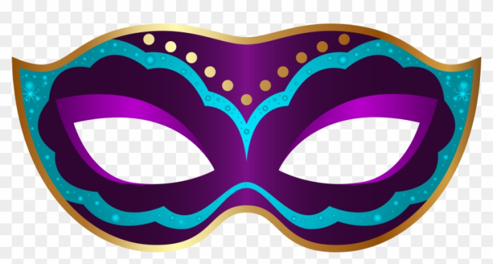 Free: Purple Carnival Mask Png Clip Art Image - Mardi Gras Mask Png 