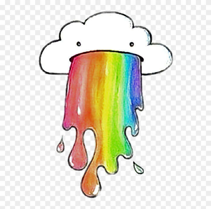 Free: Tumblr Cloud Rainbow Cute - Cute Things To Draw 