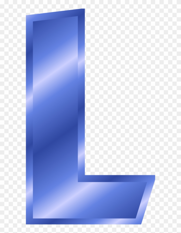 blue letter l