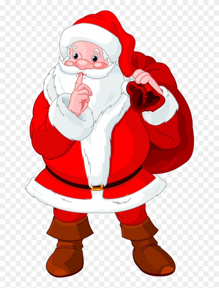 Free: Santa Claus Cartoon Christmas Clip Art Images On A - Santa Claus  Secret Santa 