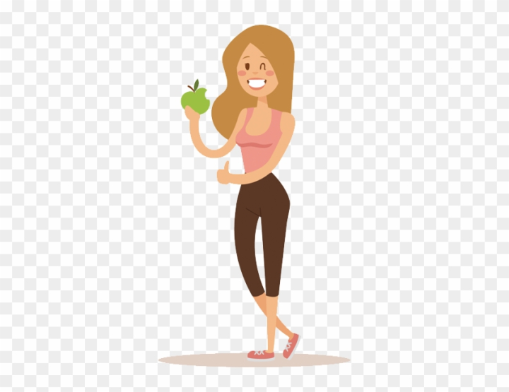 Fit Woman PNG Image, Fitness Woman, Fitness, Woman, Cartoon PNG Image For  Free Download