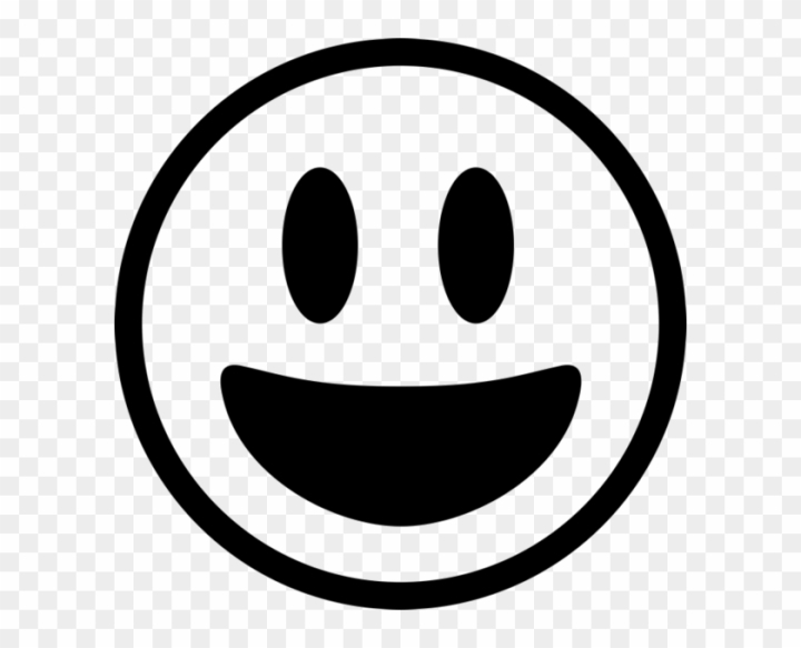 smiley black and white png