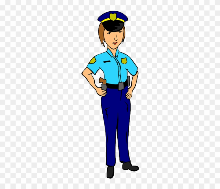 Hand drawn kids drawing Vector illustration Cute male and female police  officer characters set flat cartoon isolated 25433039 Vector Art at Vecteezy