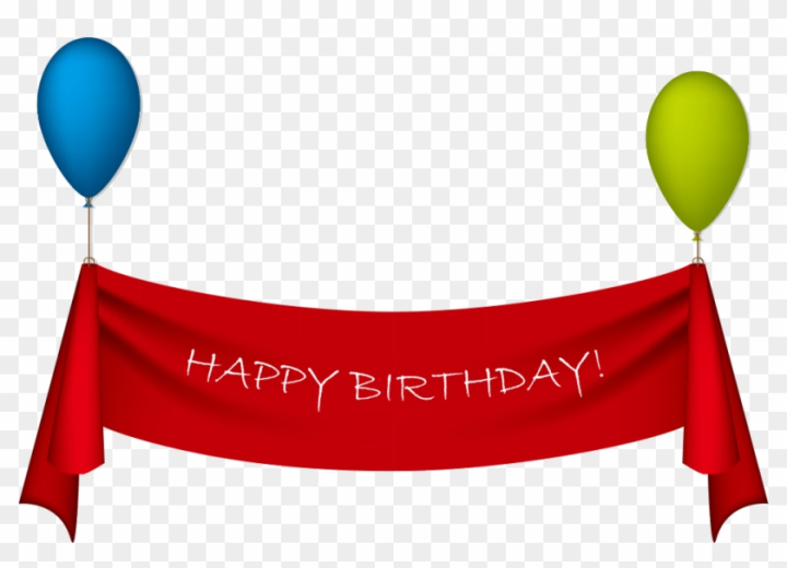 Happy Birthday Ribbon PNG Transparent Images Free Download