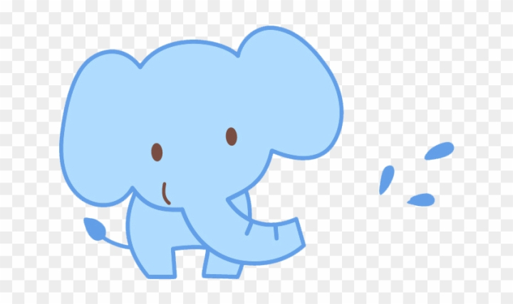 Free: Cartoon Drawing Illustration - Cute Baby Elephant Cartoon 