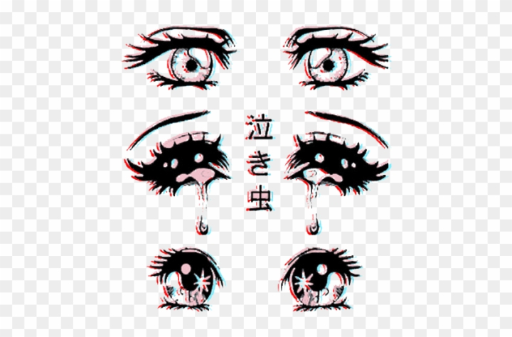 Free: Eyes 3d Anime Sad Tumblr Japan Beautiful Глаза Аниме - Sad Anime Eyes  