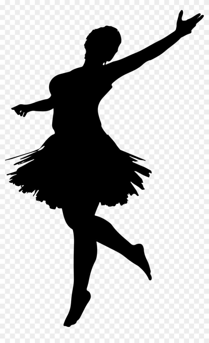 Free: Ballerina Silhouette - Dancing Girl Vector Png 