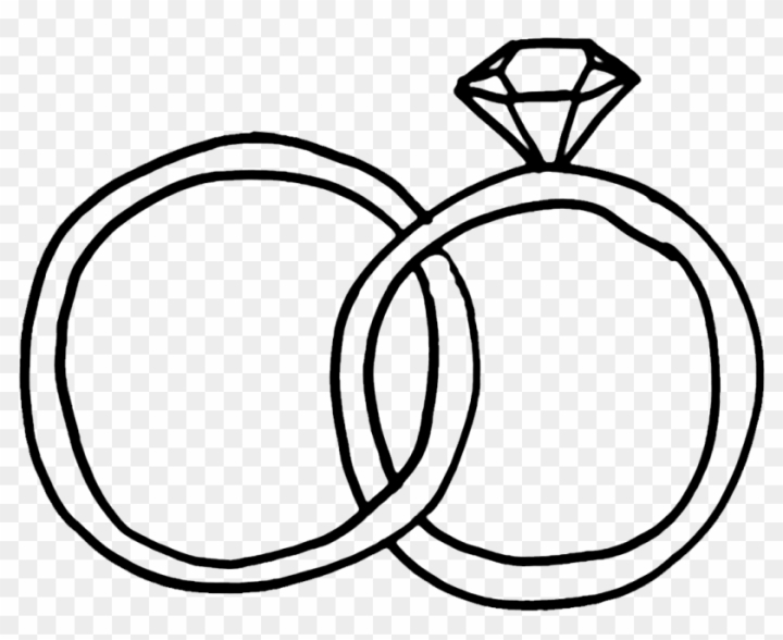 Diamond Line Drawing At Getdrawings - Rings Drawing Png - Free Transparent  PNG Clipart Images Download