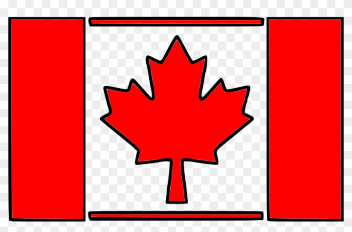 Free: Canada Flag Stencil - Canada Flag With Border - nohat.cc