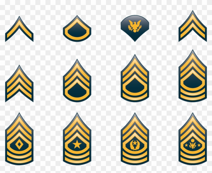 Free Military Rank United States Army Enlisted Rank Insignia Military Rank Clipart Nohat Cc