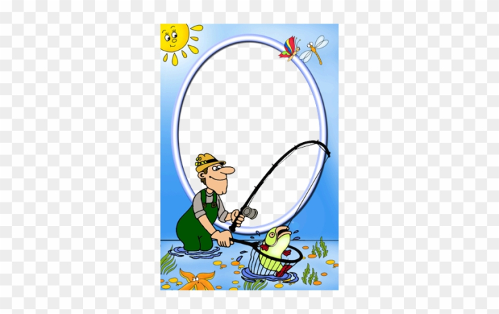 Free: Lucky Fishing - Picture Frame 
