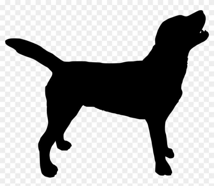 Free: Labrador Retriever Silhouette Puppy Clip Art - Dog Silhouette  Transparent Background 