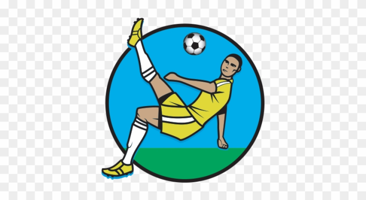a child in cartoon silhouette kicking a football on Craiyon